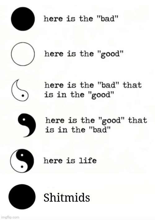 Yin yang | Shitmids | image tagged in yin yang | made w/ Imgflip meme maker