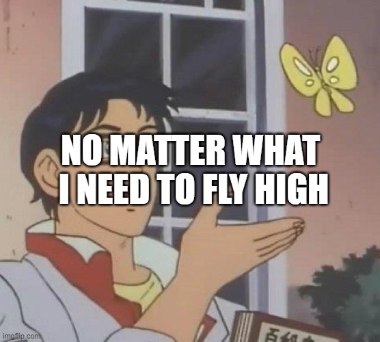 Anthony Fraiku | NO MATTER WHAT  I NEED TO FLY HIGH | image tagged in memes,is this a pigeon | made w/ Imgflip meme maker