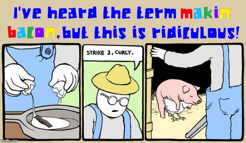 Curly & Henrietta Try Intra-Species Dating | image tagged in vince vance,memes,pigs,chickens,comics/cartoons,farmers | made w/ Imgflip meme maker