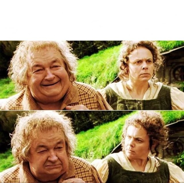 Hobbit reaction Blank Meme Template