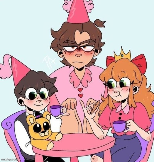 PRETTY PRINCESSES!!?!?!??!?!? | image tagged in fnaf,afton family,im bored,pretty princesses | made w/ Imgflip meme maker