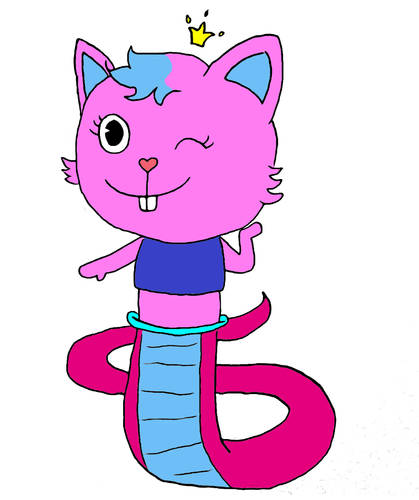 naga kitty drawn by taz Blank Meme Template