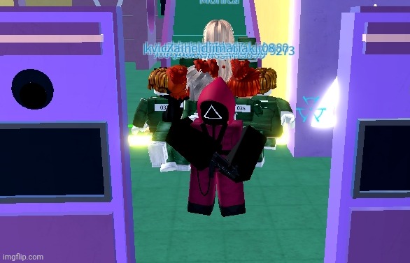 (not) live footage of me playing a roblox squid game out of pure boredom | made w/ Imgflip meme maker