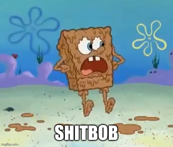 Shitbob | SHITBOB | image tagged in shitbob | made w/ Imgflip meme maker