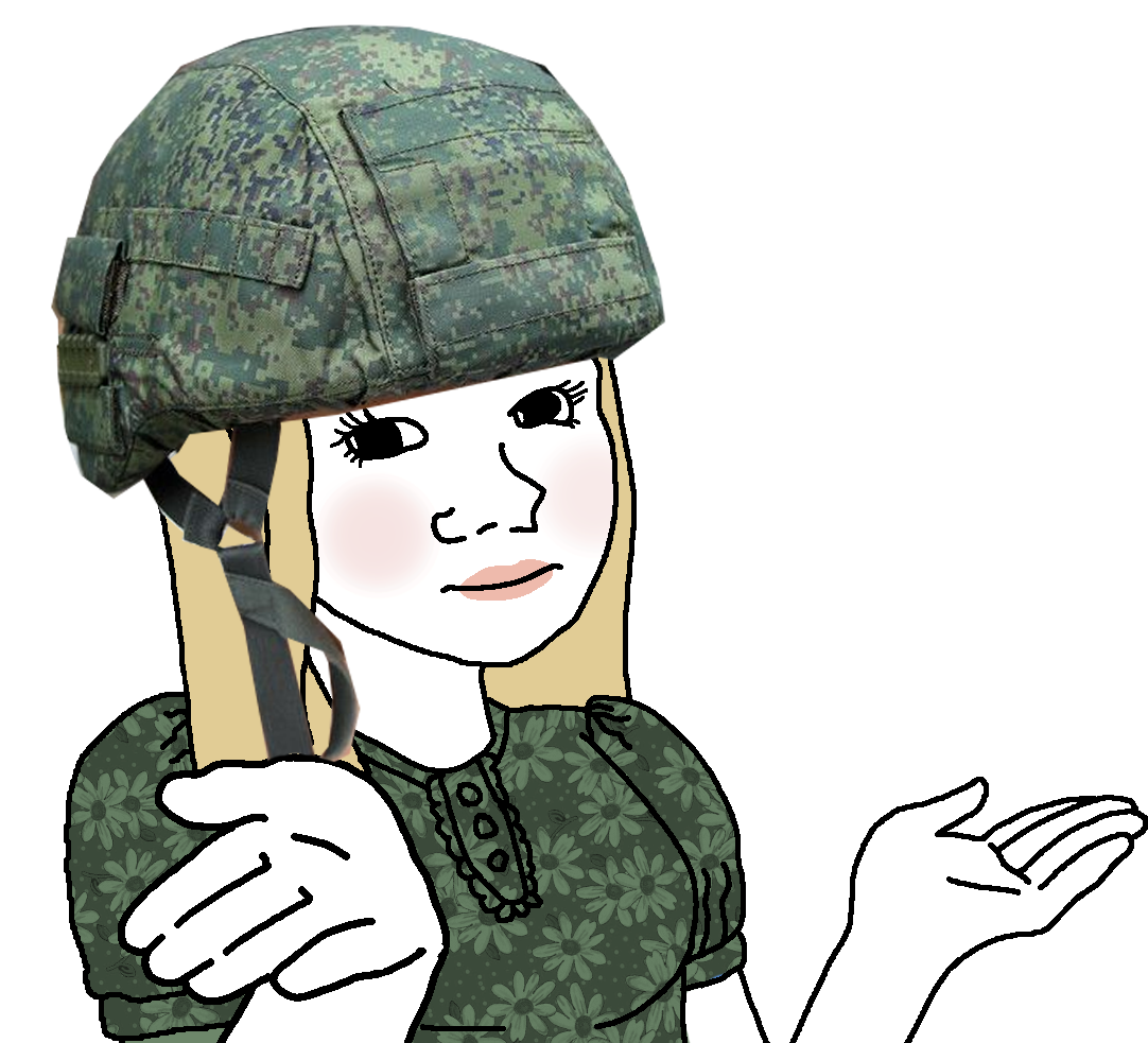 Russian tradwife (army edition) Blank Meme Template