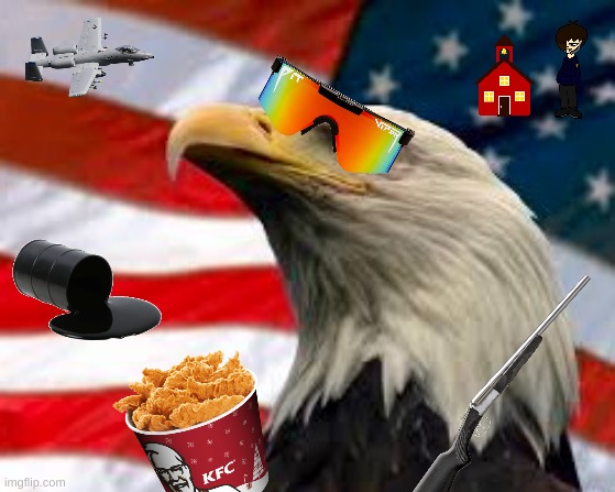 Murica Patriotic Eagle | image tagged in murica patriotic eagle | made w/ Imgflip meme maker