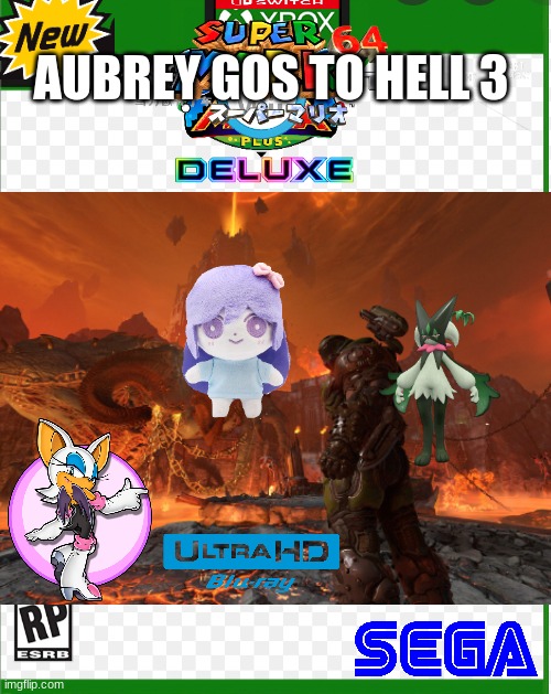 Xbox Game | AUBREY GOS TO HELL 3 | image tagged in xbox game | made w/ Imgflip meme maker