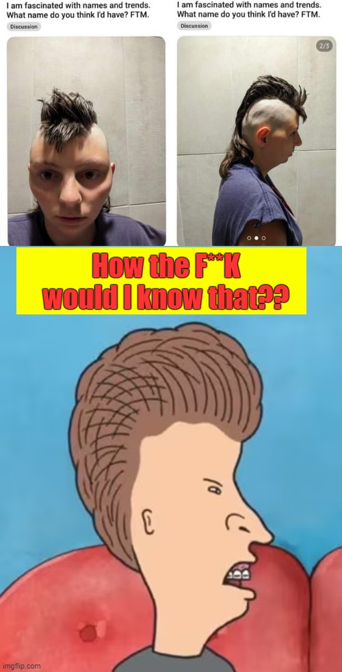 How the F**K would I know that?? | image tagged in funny,butthead | made w/ Imgflip meme maker