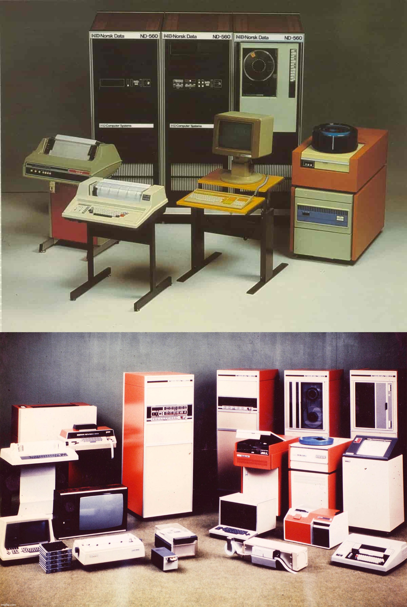The mainframes of Norsk Data | made w/ Imgflip meme maker