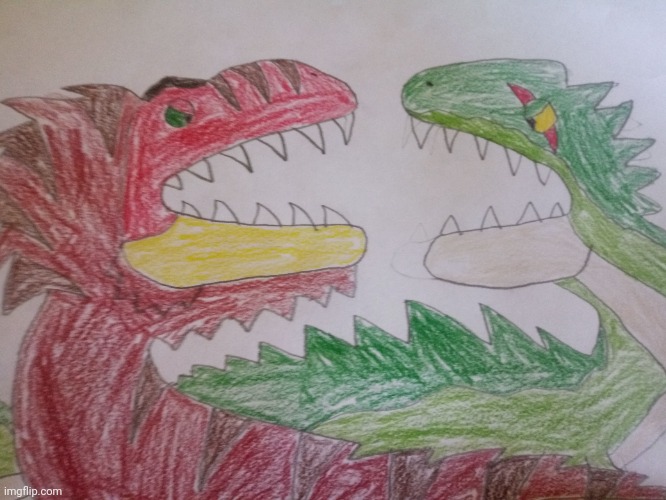 Tyrex vs Croc | made w/ Imgflip meme maker