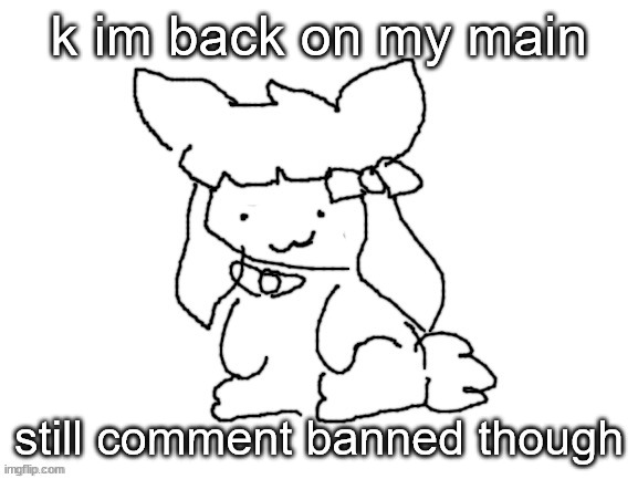 ok if flintheart simps for sallie what if i simped for millie (i mean i already kinda do) | k im back on my main; still comment banned though | image tagged in funne bunne thx cinna | made w/ Imgflip meme maker