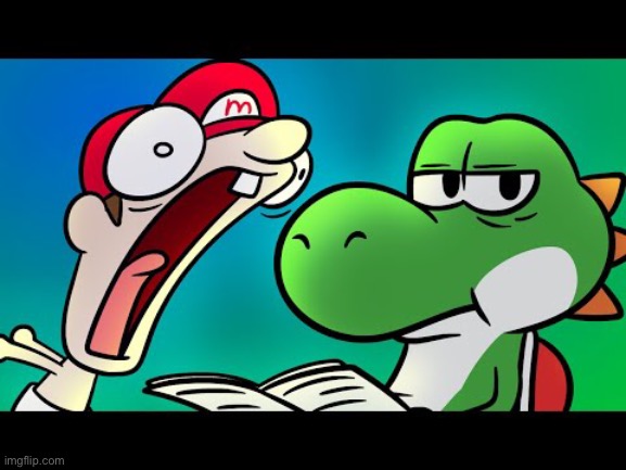 Yoshi and baby mario | image tagged in yoshi and baby mario | made w/ Imgflip meme maker