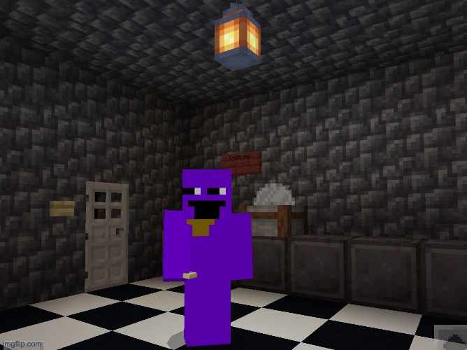 I made this fnaf background and skin in Minecraft! | image tagged in fnaf,minecraft | made w/ Imgflip meme maker
