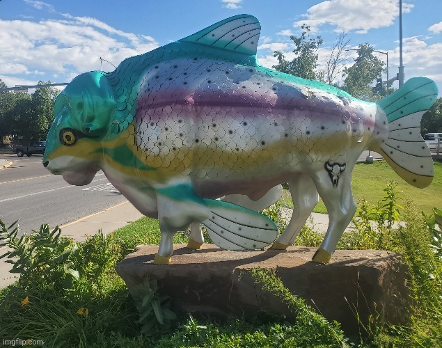 Buffalo Fish | image tagged in memes,cursed image,oh wow are you actually reading these tags | made w/ Imgflip meme maker