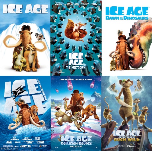 Which Ice Age movie do you prefer | made w/ Imgflip meme maker