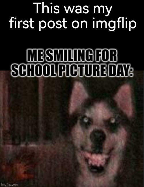 This was my first post on imgflip | image tagged in memes,first image | made w/ Imgflip meme maker