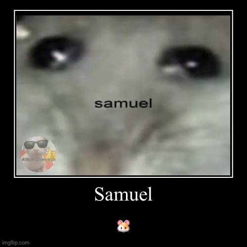 Samuel | ? | image tagged in funny,demotivationals | made w/ Imgflip demotivational maker