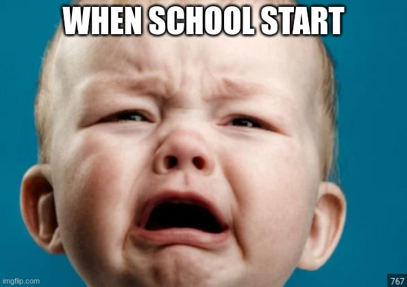 Dont like school | WHEN SCHOOL START | image tagged in funny,funny memes,fun,memes | made w/ Imgflip meme maker