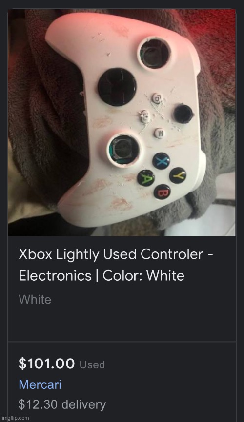 It looks like this controller was used to murder someone | image tagged in cursed,xbox,lightly used,controller | made w/ Imgflip meme maker