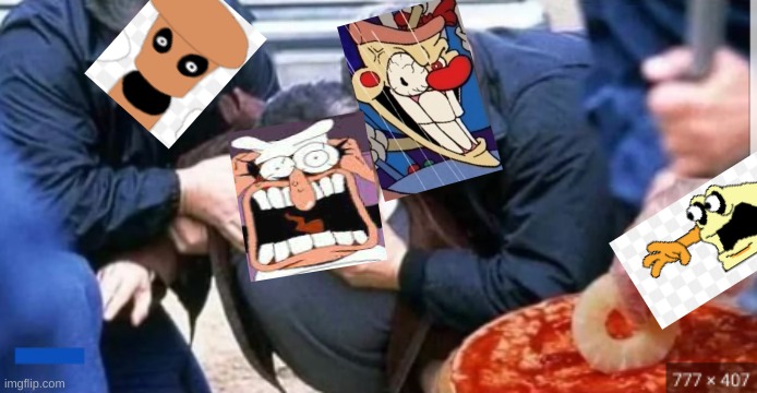 i always liked the idea of pizza head using the topping monsters as minions after his old ones betrayed him by befriending peppi | image tagged in pizza tower,memes,gaming | made w/ Imgflip meme maker