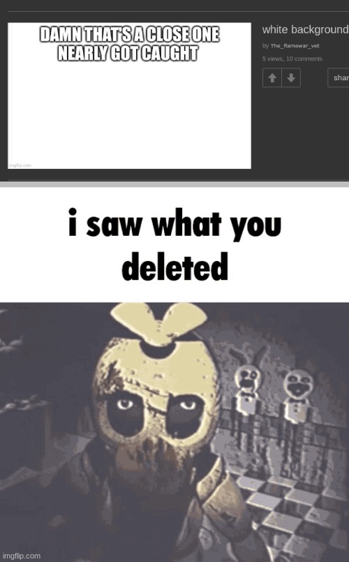 everyone saw | image tagged in i saw what you deleted | made w/ Imgflip meme maker