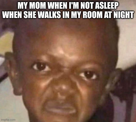 wtf r u doing??? | MY MOM WHEN I'M NOT ASLEEP WHEN SHE WALKS IN MY ROOM AT NIGHT | image tagged in moms | made w/ Imgflip meme maker
