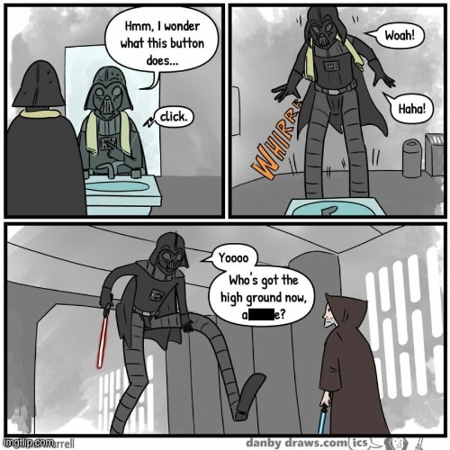 Vader's high ground | made w/ Imgflip meme maker