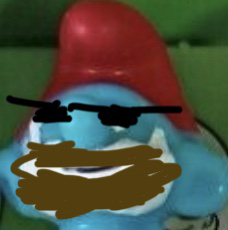Alan Smurf Blank Meme Template