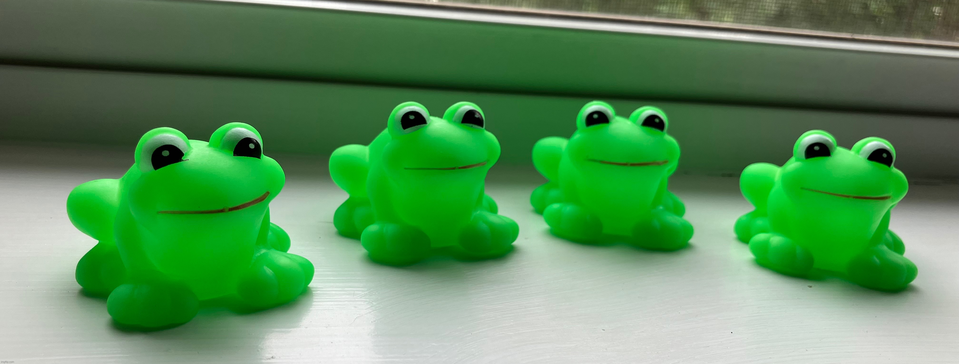 I have some Plastic Frogs, I got them from the dentist. | made w/ Imgflip meme maker