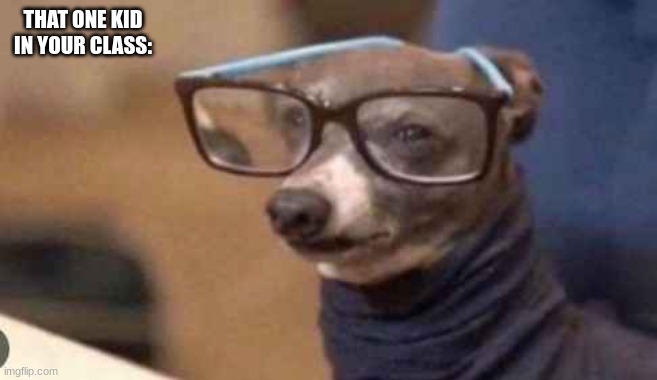 THAT ONE KID IN YOUR CLASS: | made w/ Imgflip meme maker