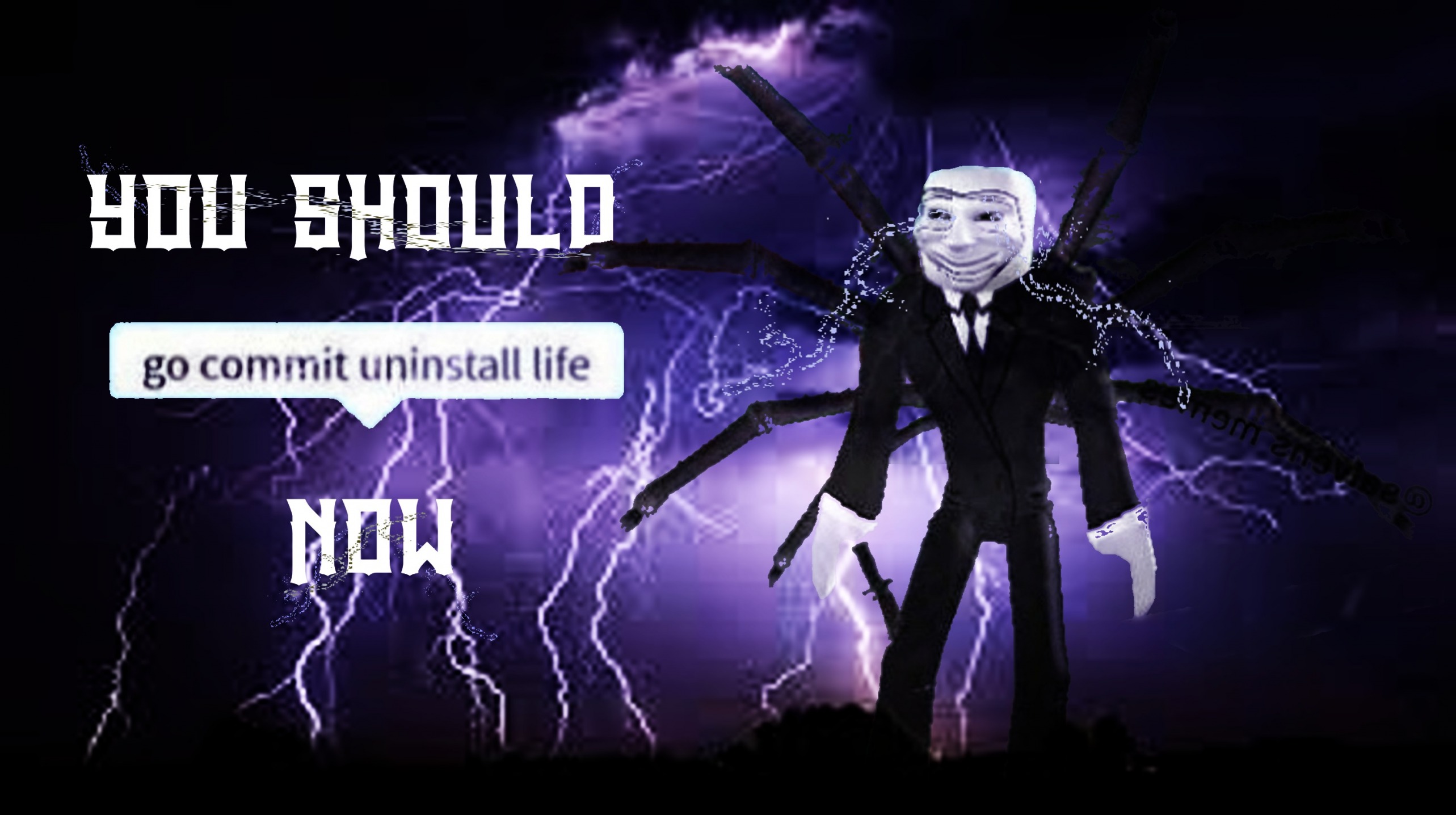 go commit uninstall life Blank Meme Template