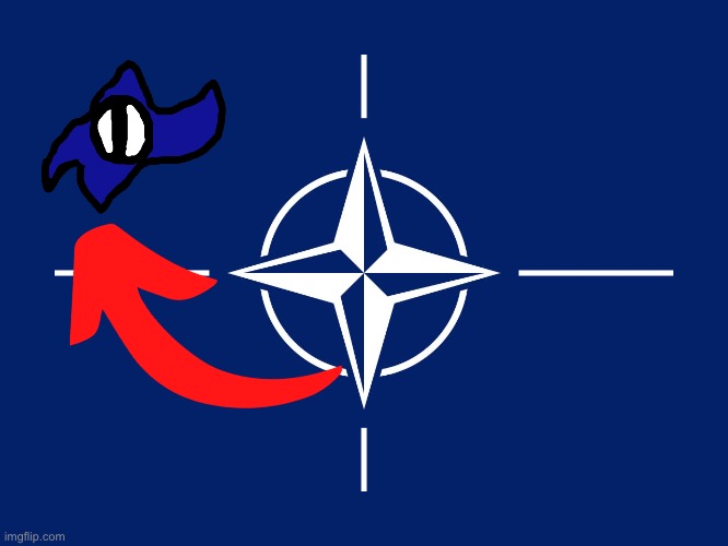 Is John the North Atlantic Treaty Organization?! | image tagged in nato flag | made w/ Imgflip meme maker