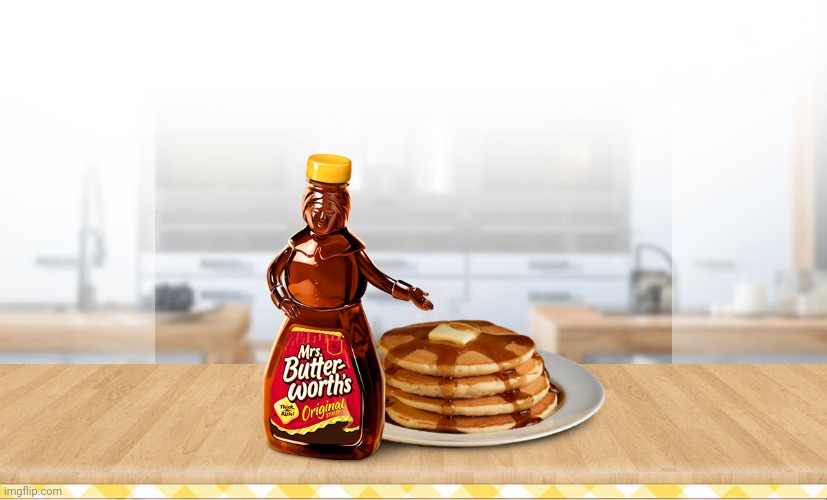 Mrs Syrup! | image tagged in mrs butterworths | made w/ Imgflip meme maker