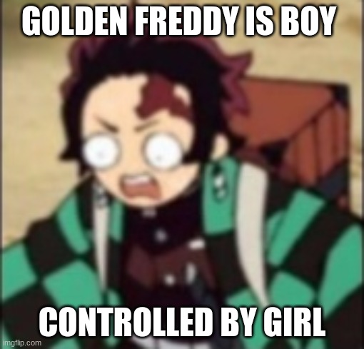 confused... | GOLDEN FREDDY IS BOY; CONTROLLED BY GIRL | image tagged in confused | made w/ Imgflip meme maker