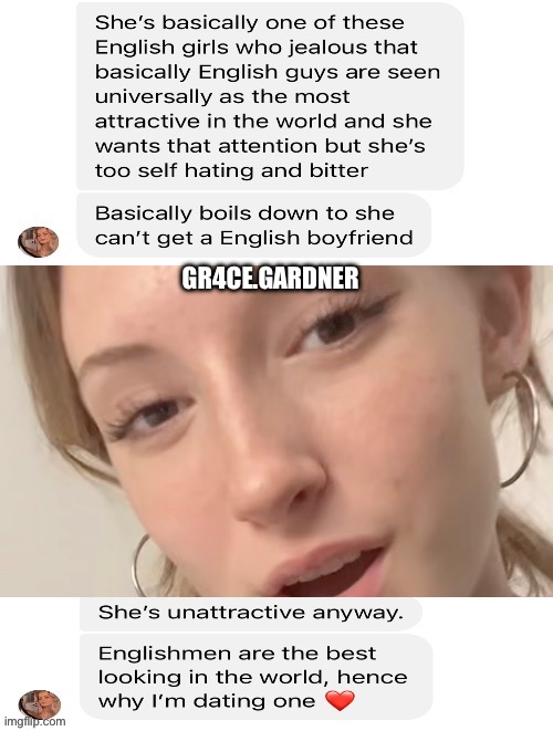 Gr4ce.gardner On instragram is ugly and unattractive | GR4CE.GARDNER | image tagged in ugly,ugly girl,woman,loser,socially awkward,lmao | made w/ Imgflip meme maker