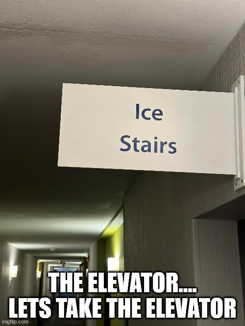 THE ELEVATOR…. LETS TAKE THE ELEVATOR | image tagged in durl earl | made w/ Imgflip meme maker