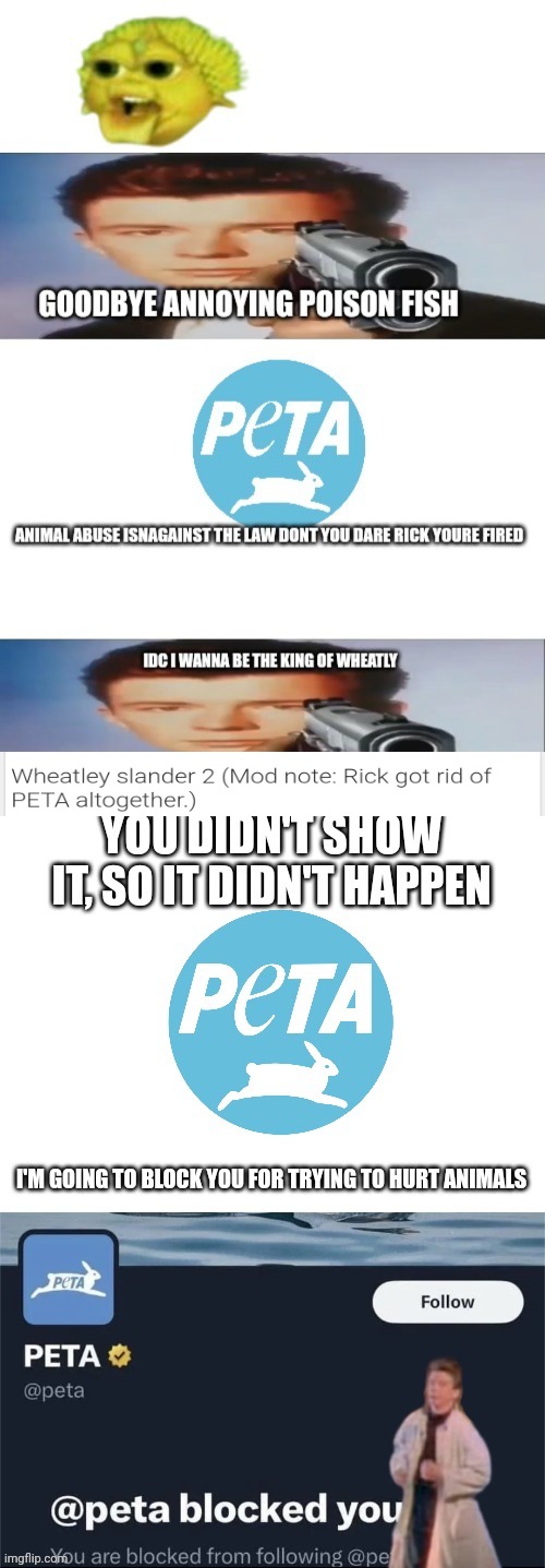 What you said in the past can be put against you | image tagged in peta | made w/ Imgflip meme maker