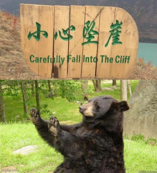 How about no | image tagged in how about no bear | made w/ Imgflip meme maker
