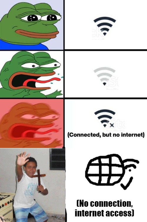 H- h- how..? | (No connection, internet access) | image tagged in internet,memes,no internet | made w/ Imgflip meme maker