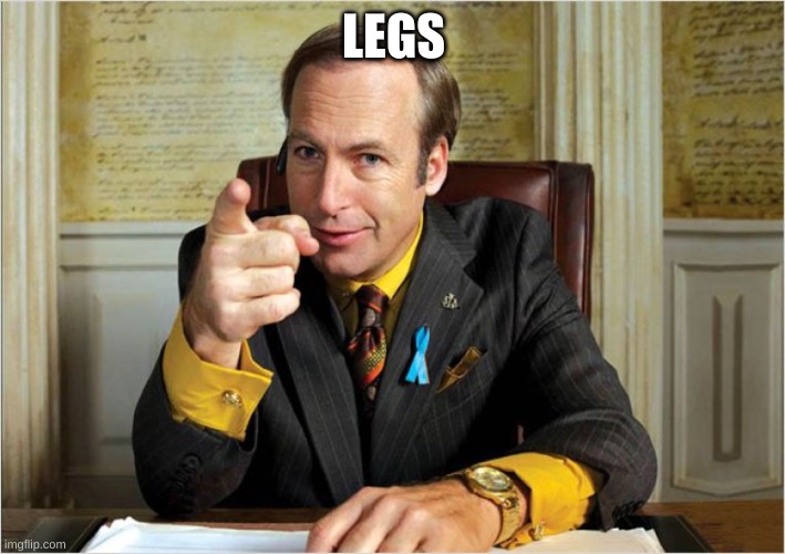 Breaking Bad Saul Goodman | LEGS | image tagged in breaking bad saul goodman | made w/ Imgflip meme maker