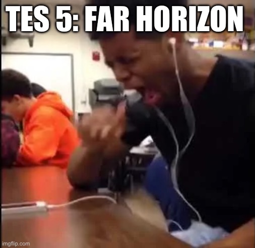 So much nostalgia | TES 5: FAR HORIZON | image tagged in black guy crying over music | made w/ Imgflip meme maker