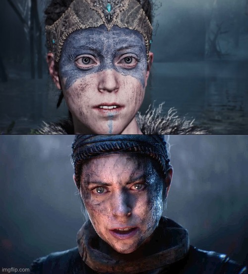 Hellblade 1 vs Hellblade 2 | made w/ Imgflip meme maker