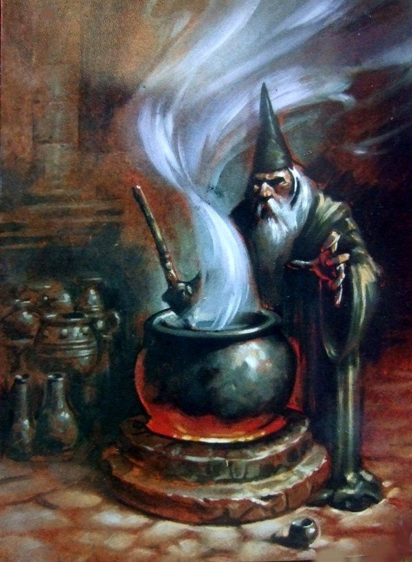 wizard cooking Blank Meme Template