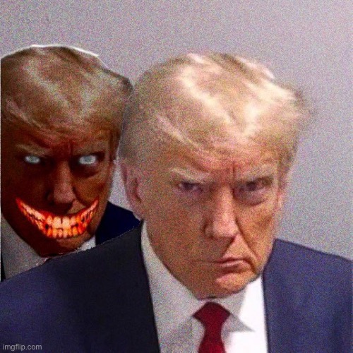 Good Trump Evil Trump | image tagged in good trump evil trump | made w/ Imgflip meme maker