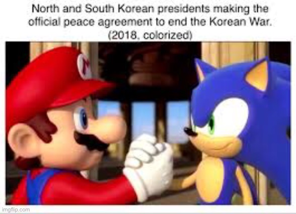 image tagged in mario,sonic the hedgehog | made w/ Imgflip meme maker