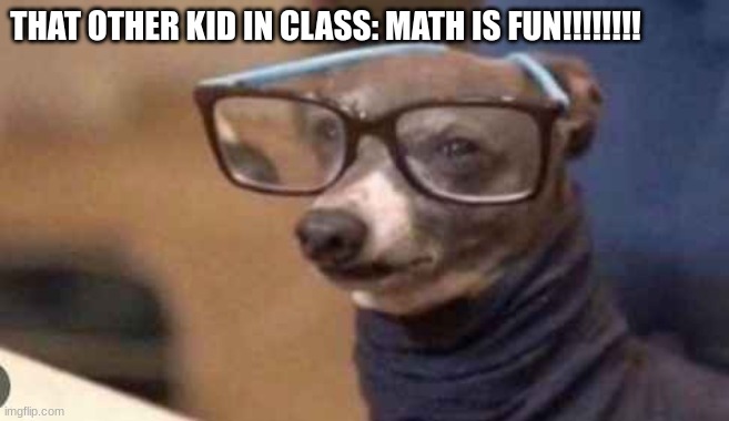 THAT OTHER KID IN CLASS: MATH IS FUN!!!!!!!! | made w/ Imgflip meme maker