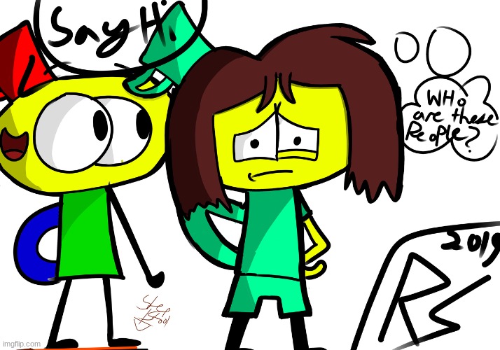 Say hi, Teanna (Art by Random stuff) | made w/ Imgflip meme maker