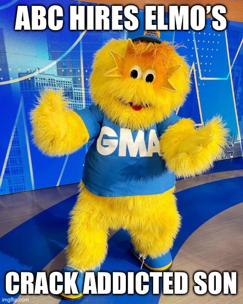 The Elmo public relations team denies any financial connection with “Ray”. | ABC HIRES ELMO’S; CRACK ADDICTED SON | image tagged in abc,funny memes,politics,elmo cocaine,hunter biden,stupid people | made w/ Imgflip meme maker