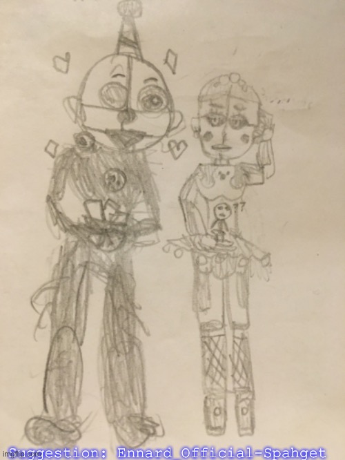 Ennard with her exotic butters :} | Suggestion: Ennard_Official-Spahget | image tagged in fnaf,five nights at freddys,fnaf sister location | made w/ Imgflip meme maker