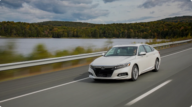 Honda accord driving on a highway Blank Meme Template